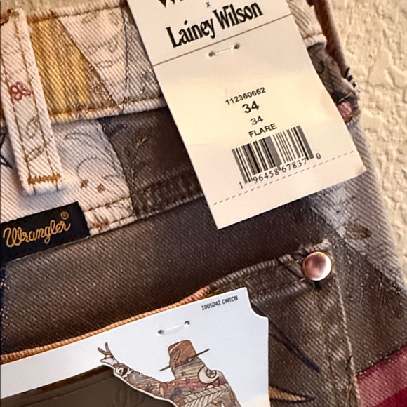 Wrangler and Lainey Wilson Multicolor Patchwork Jeans - Picture 4 of 4